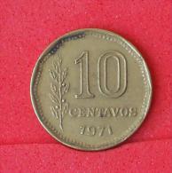 ARGENTINA  10  CENTAVOS  1971   KM# 66  -    (Nº06847) - Argentina