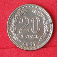 ARGENTINA  20  CENTAVOS  1957   KM# 55  -    (Nº06848) - Argentinië