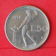 ITALY  50  LIRAS  1978   KM# 95,1  -    (Nº06899) - 50 Lire