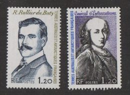 N271- FRENCH  SOUTH ANTARTIC TERRITORY . SCOTT # : 80,86. MNH  - RALLIER DU BATY AND ADMIRAL  D`ENTRECASTEAMX - Sonstige & Ohne Zuordnung