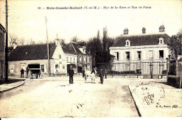 77 . Seine Et Marne .  Brie Comte Robert . Rue De La Gare   Et Rue De Paris . - Brie Comte Robert