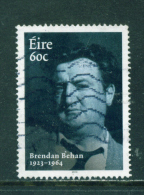 IRELAND  -  2014  Brendan Behan  60c  Used As Scan - Gebraucht