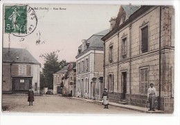 Luché Pringé  - La Rue Basse / Edition Rousseau / Carte Colorisée Voyagée En 1908 - Luche Pringe