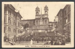 Vatican 1929, Card "Roma - Scalinata Di Trinità Dei Monti" Citta Di Vaticano To Belgium - Storia Postale