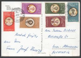 Vatican 1959, Card "Roma - Sunset", Citta Di Vaticano To Essen - Covers & Documents