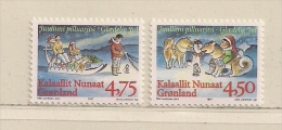 GROENLAND   ( EUGRO - 38 )    1997    N° YVERT ET TELLIER  N°  292a/293a     N** - Unused Stamps