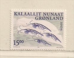 GROENLAND   ( EUGRO - 41 )    2001    N° YVERT ET TELLIER  N°  345    N** - Unused Stamps