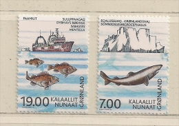 GROENLAND   ( EUGRO - 43 )    2002    N° YVERT ET TELLIER  N°  365/366    N** - Unused Stamps