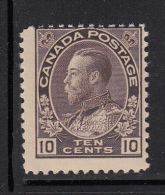 Canada MNH Scott #116 10c George V Admiral Issue, Brown Purple - Ungebraucht