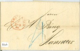 HANDGESCHREVEN BRIEF Uit 1866 Van AMSTERDAM Naar HANNOVER DEUTSCHLAND   (8506) - ...-1852 Prephilately