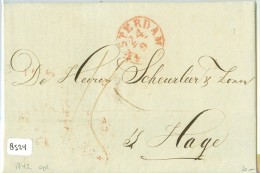 E.o. HANDGESCHREVEN BRIEF Uit 1842 Van AMSTERDAM Naar 's-GRAVENHAGE (8524) - ...-1852 Voorlopers