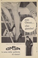 # CALZE OMSA 1950s Advert Pubblicità Publicitè Reklame Stockings Bas Medias Strumpfe - Panties