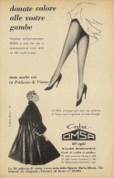 # CALZE OMSA 1950s Advert Pubblicità Publicitè Reklame Stockings Bas Medias Strumpfe - Kousen