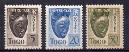 TOGO TAXE N°22 - 25 Et 27  Neufs Sans Charniere - Unused Stamps