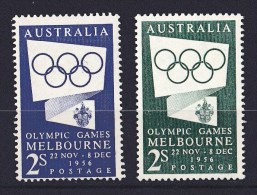 Australia 1954 Olympic Games Melbourne 1956 Set Of 2 MNH - Ongebruikt