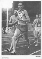 Bernard Michel Spécialiste Demi-Fond Photo Miroir-Sprint Imprimée Sur Carton Léger TBE - Athletics