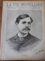 LVP 1888 : Gravure (Portrait  De Paul Bourget Pour Son écrit : ( REMORDS DANS L'INNOCENCE ) - Magazines - Before 1900