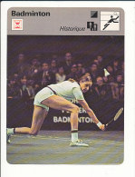 Fiche Illustrée Sport / Badminton  // IM 01-FICH-SPORT - Sports