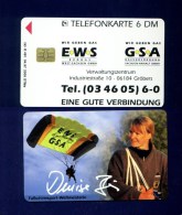 GERMANY: O-491 04/97  "EWS - Erdgas Fallschirmpost - Weltmeisterin" Unused. (2.000ex) - O-Series : Customers Sets
