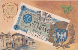 Carte Postale Représentant Un Billet De Nécessité De La Chambre De Commerce Du Puy (Haute-Loire) - Münzen (Abb.)