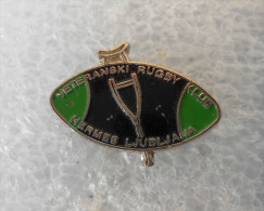 HERMES LJUBLJANA  - Rugby Veterans Club (  Slovenian Pin ) Rare Sport Badge Anstecknadel Distintivo - See Scan For Cond. - Rugby