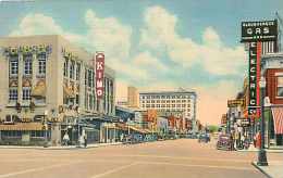 220583-New Mexico, Albuquerque, Central Avenue, Looking West, Kimo Theatre, Curteich No 8A-H1898 - Albuquerque