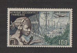 N278- FRENCH WEST AFRIQUE  .SCOTT #: C 19  MH  - POSTE AERIENNE - Ungebraucht