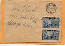 Poland 1946 Cover Mailed To USA - Briefe U. Dokumente