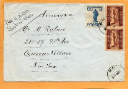 Poland 1956 Cover Mailed To USA - Lettres & Documents