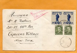 Poland 1956 Cover Mailed To USA - Lettres & Documents