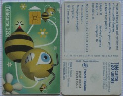 Carte Téléphone Télécarte France Telecom L'abeille - Honeybees