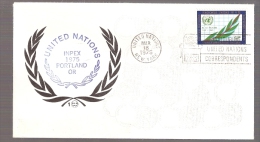 United Nations - INPEX 1975 Portland, Oregon - Postmarked Honoring United Nations Correspondents - Lettres & Documents