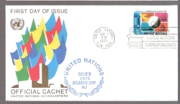 United Nations - SOJEX 1975 Atlantic City - Postmarked Honoring United Nations Correspondents - Cartas & Documentos