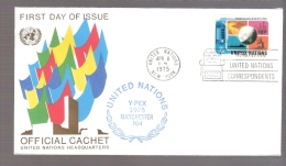 United Nations - Y-PEX 1975 Manchester, New Hampshire - Postmarked Honoring United Nations Correspondents - Covers & Documents