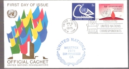 United Nations - WESTPEX 1975 San Francisco, California - Postmarked Honoring United Nations Correspondents - Covers & Documents