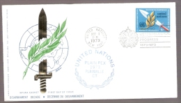 United Nations - PLAIN-PEX 1973 - Plainville, Connecticut - Postmarked IMO WMO Meteorological Progress 1873-1973 - Covers & Documents