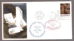 United Nations - CENJEX 1973 EATONTOWN, New Jersey - Postmarked IMO WMO Meteorological Progress 1873-1973 - Covers & Documents