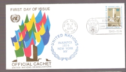 United Nations - INJUNPEX 1974 - New York, New York - Postmarked International Law Commission - Briefe U. Dokumente