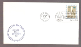 United Nations - CENJEX 1974 - Eatontown, New Jersey - Postmarked International Law Commission - Brieven En Documenten