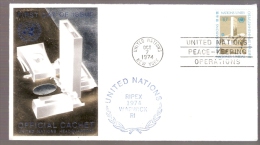 United Nations - RIPEX 1974 - Warwick, Rhode Island - Postmarked United Nations Peace-Keeping Operations - Briefe U. Dokumente