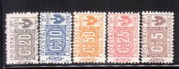 Italy 1914-22 Parcel Post Stamps 5v Mint Hinged - Postal Parcels