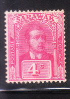 Sarawak 1918-23 Sir Charles Vyner Brooke 4c Used - Sarawak (...-1963)