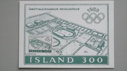 Island 555 YT 508 SG 589 FA 592 Maximumkarte MK/MC, TS Reykiavik 29.9.81, Olympische Sommerspiele, Moskau - Cartoline Maximum