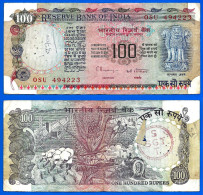 Inde 100 Rupees 1979 Signature 87 India Roupies Lion Fermier Paypal Skrill OK - Inde