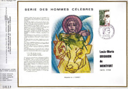 Feuillet Tirage Limité CEF 263 Série Des Hommes Célébres Louis-Marie Grignion De Montfort - Brieven En Documenten