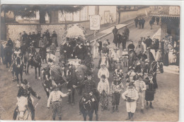 89 - NEUVY SAUTOUR / CARTE PHOTO FANFARE EN BEUGLANT 1911 - Neuvy Sautour