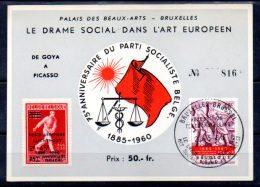 75° Du Parti Socialiste, Carte De Soutien 816 - Erinofilia [E]