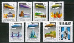 HUNGARY 1981 TRANSPORT Vehicles DIRIGIBLES CEPELINS - Fine Set MNH - Nuovi