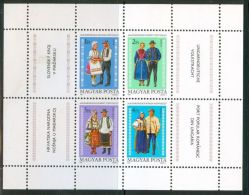 HUNGARY 1981 CULTURE Clothes NATIONAL DRESSES - Fine Sheet MNH - Unused Stamps