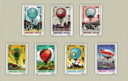 HUNGARY 1983 TRANSPORT Vehicles BALOONS - Fine Set MNH - Unused Stamps